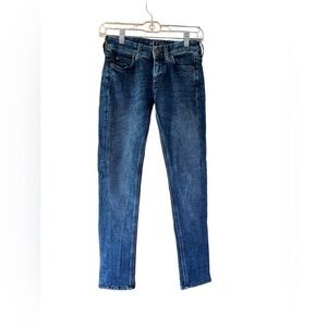 MIH Jeans Medium Wash Blue Slim Straight Leg Denim‎ Jeans Size 25